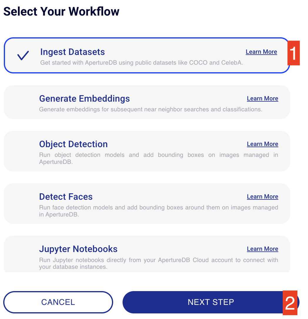 Select your Workflow